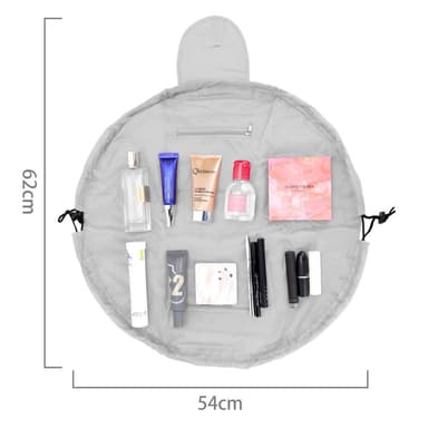 Kosmetikkveske Sminkeveske Toalettveske Make Up (grå)
