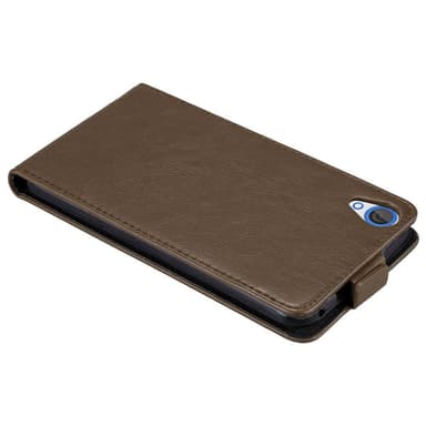 HTC Desire 820 deksel flip cover (brun)