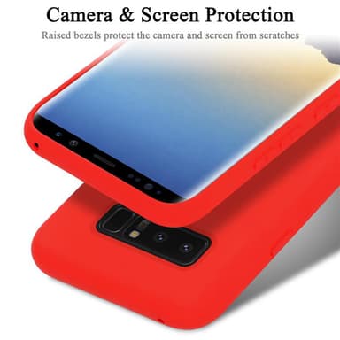 Samsung Galaxy NOTE 8 silikondeksel case (rød)
