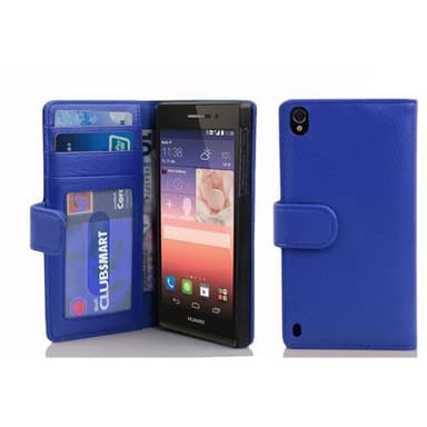 Huawei ASCEND P7 lommebokdeksel case (blå)