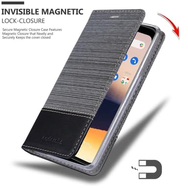 Nokia 2.3 lommebokdeksel etui (grå)