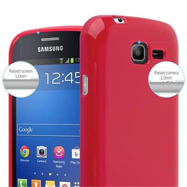 Samsung Galaxy TREND LITE Deksel Case Cover (rød)