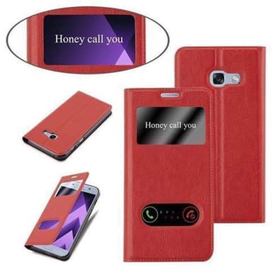 Samsung Galaxy A3 2017 lommebokdeksel cover (rød)