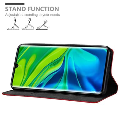 Xiaomi Mi NOTE 10 lommebokdeksel case (rød)