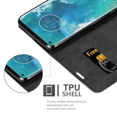 Motorola EDGE+ lommebokdeksel case (brun)