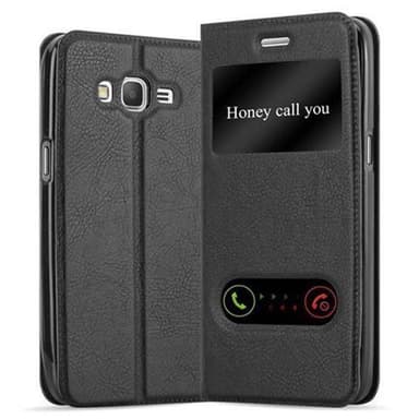 Samsung Galaxy GRAND PRIME lommebokdeksel cover (svart)