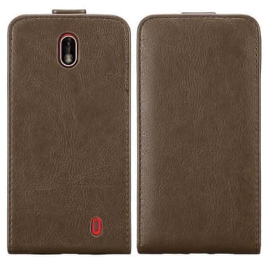 Nokia 1 2018 deksel flip cover (brun)