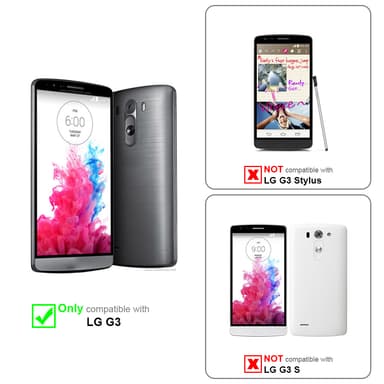 LG G3 Deksel Cover Etui (svart)