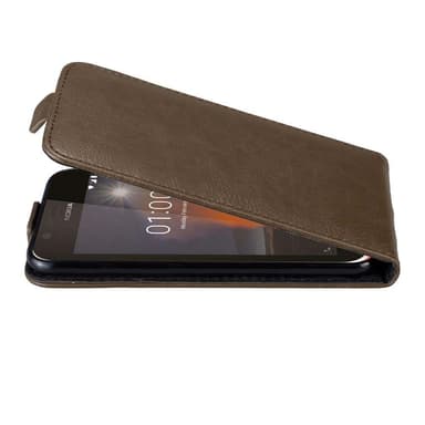 Nokia 1 2018 deksel flip cover (brun)
