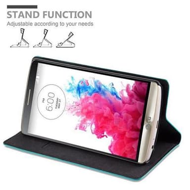 LG G3 lommebokdeksel case (turkis)
