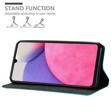 Samsung Galaxy A33 5G lommebokdeksel case (turkis)