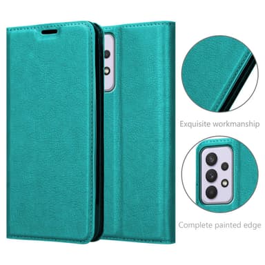 Samsung Galaxy A33 5G lommebokdeksel case (turkis)