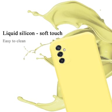 Samsung Galaxy M52 5G silikondeksel case (gul)