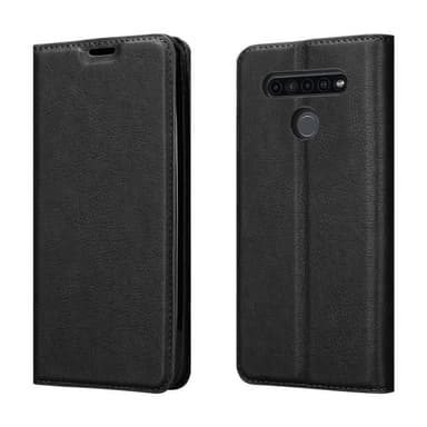 LG KQ51 lommebokdeksel case (svart)