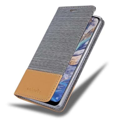 Nokia 7.1 PLUS / X7 lommebokdeksel etui (grå)