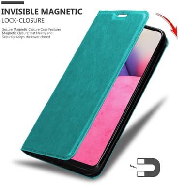Samsung Galaxy A33 5G lommebokdeksel case (turkis)