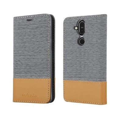 Nokia 7.1 PLUS / X7 lommebokdeksel etui (grå)