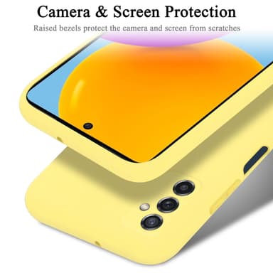 Samsung Galaxy M52 5G silikondeksel case (gul)