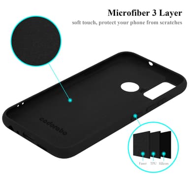 Huawei P SMART 2020 silikondeksel case (svart)