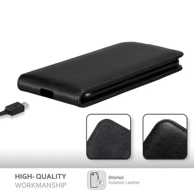 Motorola MOTO G51 5G deksel flip cover (svart)