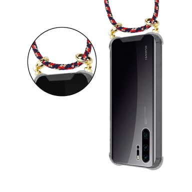 Huawei P30 PRO Deksel med Halskjede (blå)