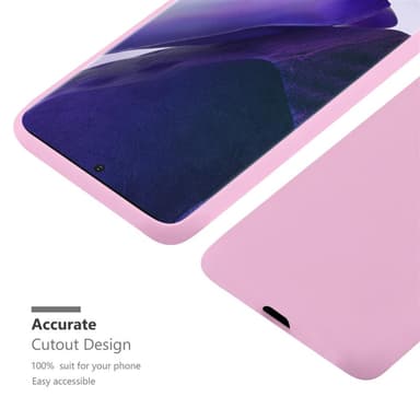 Deksel Samsung Galaxy NOTE 20 PLUS Silikon cover (rosa)
