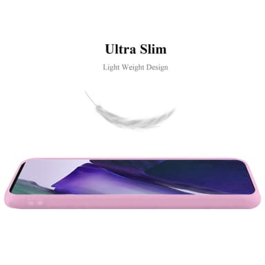 Deksel Samsung Galaxy NOTE 20 PLUS Silikon cover (rosa)