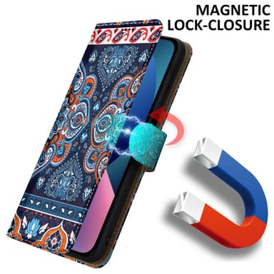 iPhone 14 lommebokdeksel etui (blå)