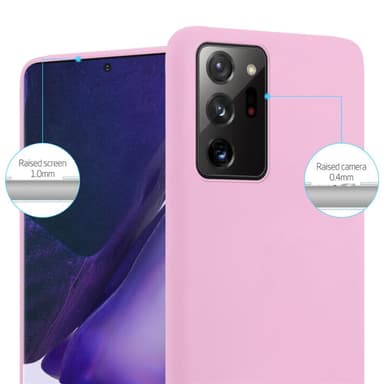 Deksel Samsung Galaxy NOTE 20 PLUS Silikon cover (rosa)
