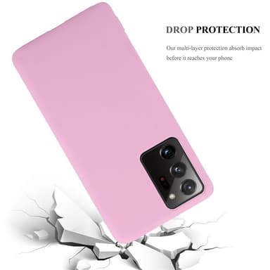Deksel Samsung Galaxy NOTE 20 PLUS Silikon cover (rosa)