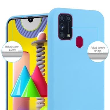 Deksel Samsung Galaxy M31 Silikon cover (blå)