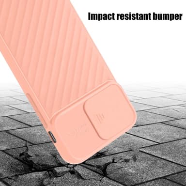 iPhone 13 PRO MAX silikondeksel case (rosa)