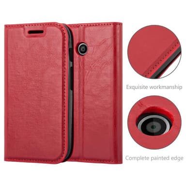 Motorola MOTO E1 lommebokdeksel case (rød)