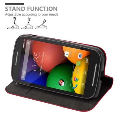 Motorola MOTO E1 lommebokdeksel case (rød)