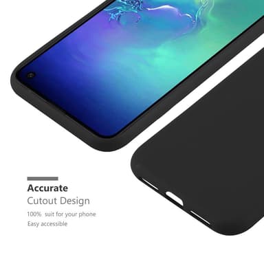 Deksel Samsung Galaxy S10e Silikon cover (svart)