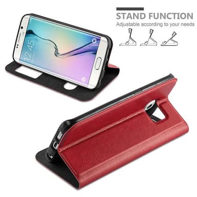 Samsung Galaxy S6 EDGE PLUS lommebokdeksel cover (rød)
