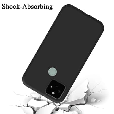 Google PIXEL 5 silikondeksel case (Svart)