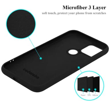 Google PIXEL 5 silikondeksel case (Svart)