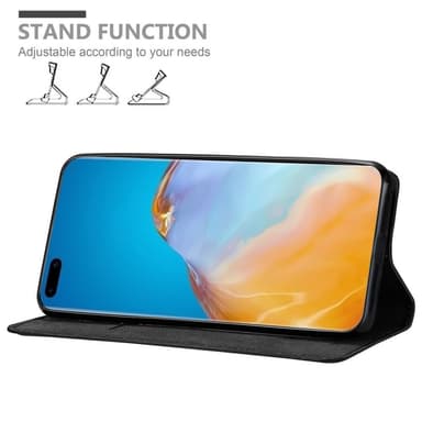Huawei P40 PRO / P40 PRO+ lommebokdeksel case (svart)
