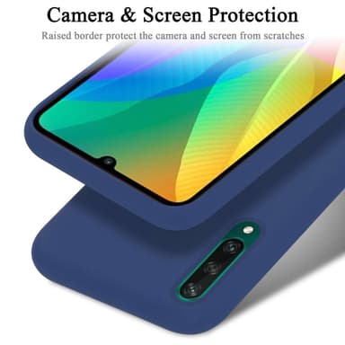 Huawei Y6P silikondeksel case (Blå)