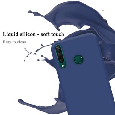 Huawei Y6P silikondeksel case (Blå)