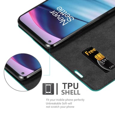 OnePlus Nord CE 5G lommebokdeksel case (turkis)