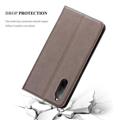 Sony Xperia 10 II lommebokdeksel case (brun)