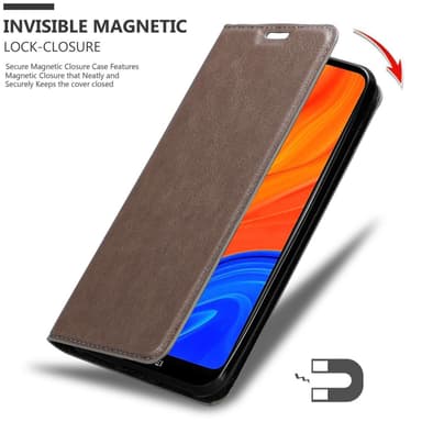 Huawei Y6S lommebokdeksel case (brun)