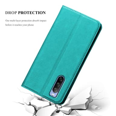 Sony Xperia 10 III lommebokdeksel case (turkis)