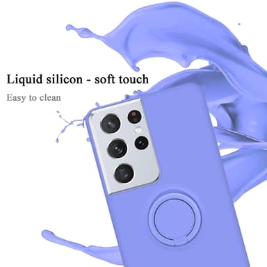 Deksel Samsung Galaxy S24 ULTRA Ring Case (Lilla)