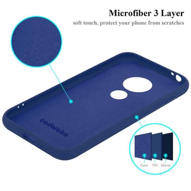 Motorola MOTO E5 PLAY GO silikondeksel case (blå)
