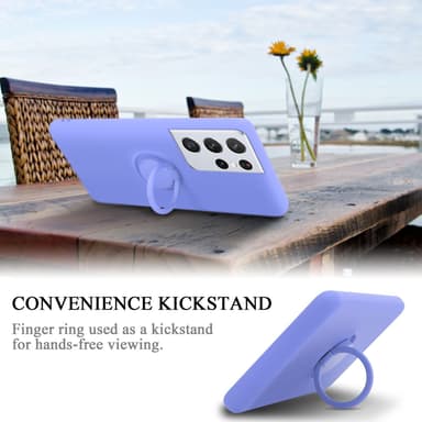 Deksel Samsung Galaxy S24 ULTRA Ring Case (Lilla)