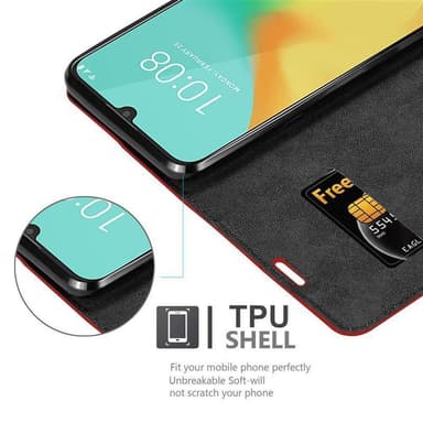 ZTE Blade V10 VITA lommebokdeksel case (rød)