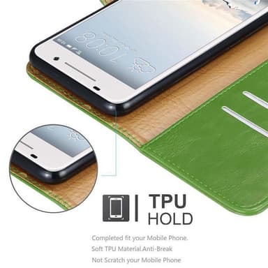 HTC ONE A9 lommebokdeksel etui (grønn)